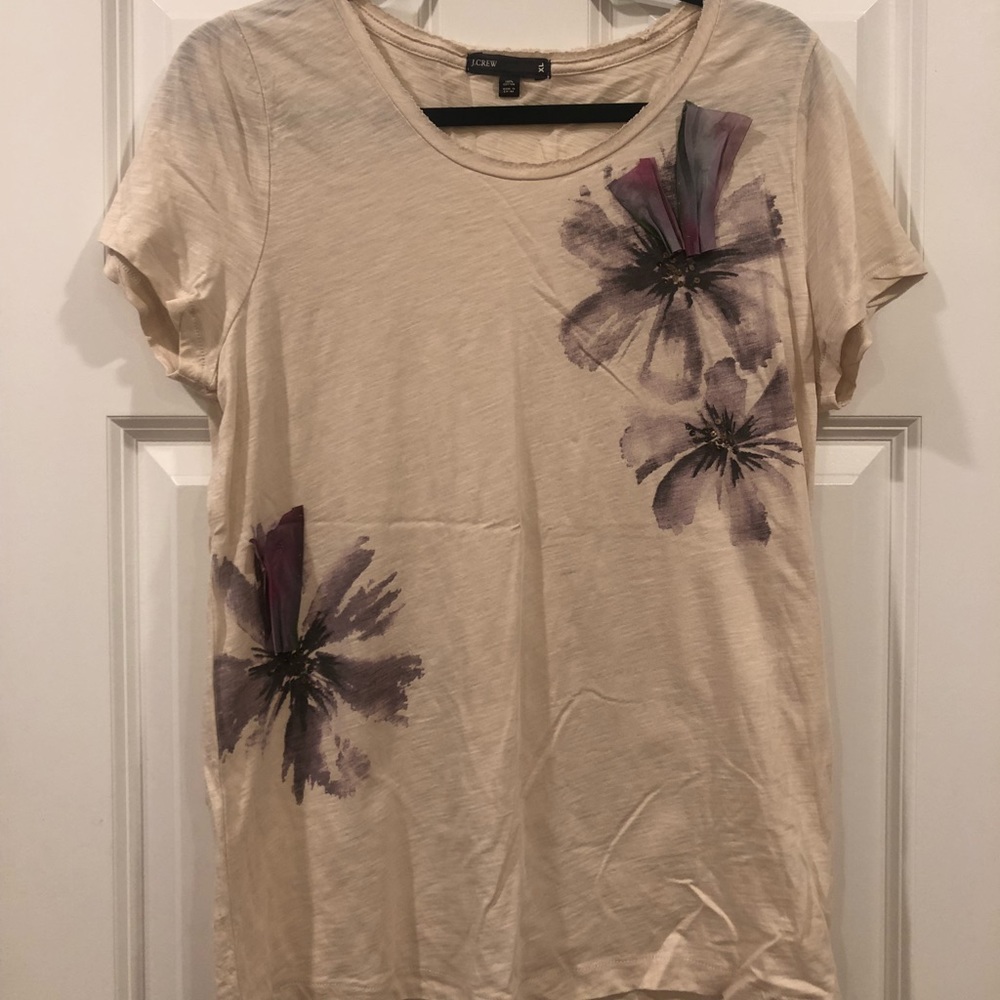 Jcrew vintage flower tee shirt